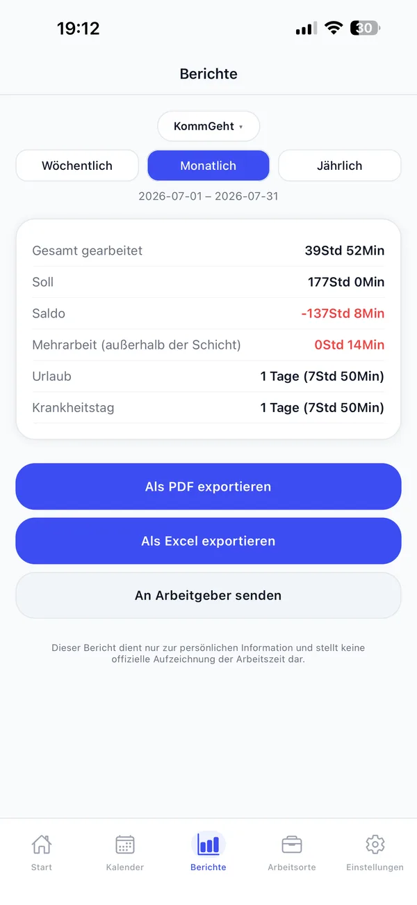 Der Monatsbericht
